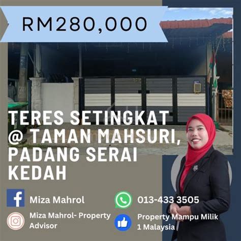 Teres Setingkat Untuk Dijual Taman Mahsuri Padang Serai Kedah