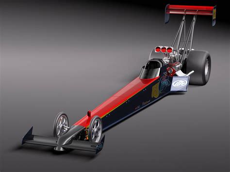 Top Fuel Dragster 3d Model 159 3ds C4d Fbx Lwo Max Obj Free3d