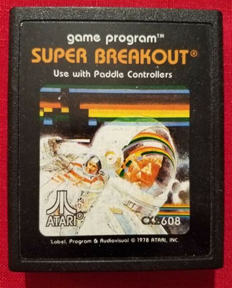 Super Breakout Atari Cartridge Only Tested Recently And