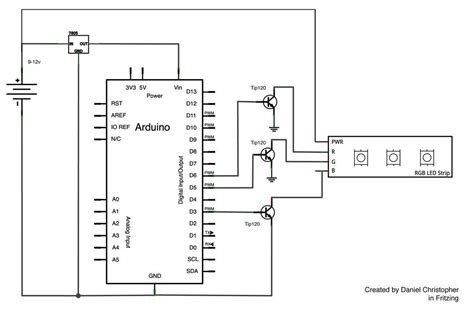 Rgb Led Strip Controller Circuit Diagram