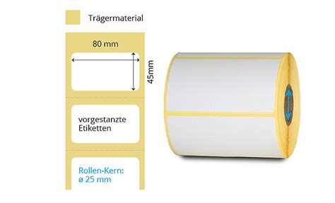 Ades Ag Thermo Etiketten Kleine Rollen