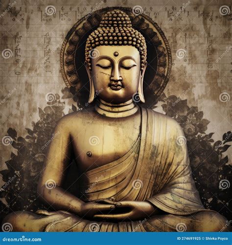 Peaceful Buddha As Album Cover for Mediation Generative AI Stock Illustration - Illustration of ...