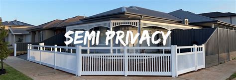 Pvc Semi Privacy Picket Fencing Hamptons Fencing