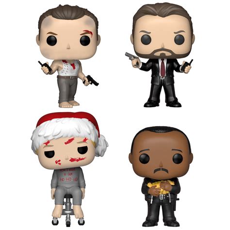 Funko Pop Movies Die Hard Collectors Set John Mcclane Hans Gruber