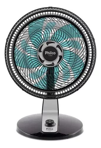 Ventilador Mesa Pared Philco PVT490PA Turbo Turbo Negro Con Aspas Color