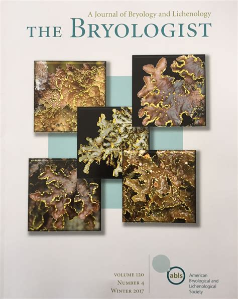 New Publication On Lichens Bernard Goffinet Bryology And Lichenology