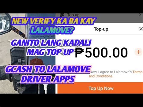 Paano Mag Top Up Sa Wallet Ng Driver Apps Ni Lalamove Thru Gcash