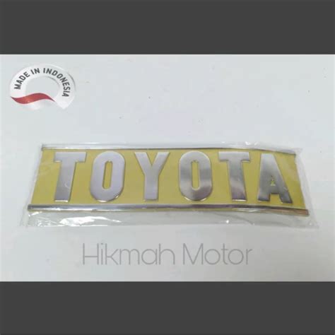 Jual Emblem Logo Tulisan Belakang TOYOTA Atau Right Rear TOYOTA Emblem