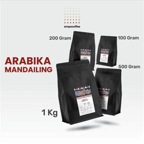 Jual Biji Kopi Arabika Mandailing Sumatra Arabica Coffee Beans Coffee