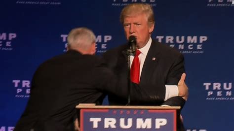 Trump Rushed Off Stage At Campaign Rally Cnn Video