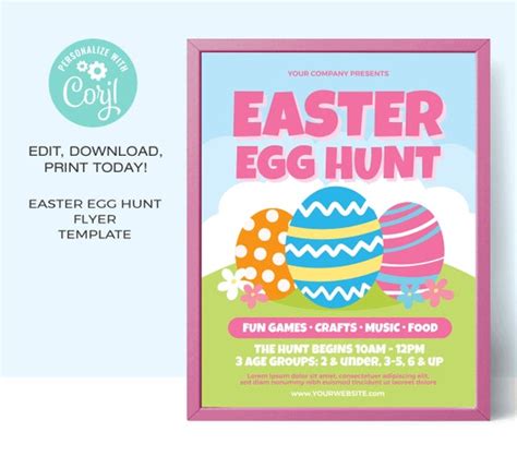 Easter Egg Hunt Flyer Template Publisher