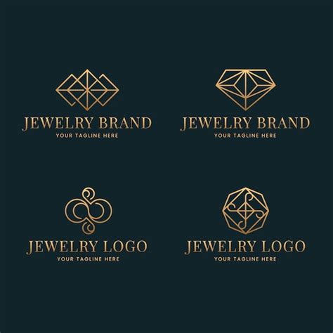 Free Vector Gradient Jewelry Logo Collection