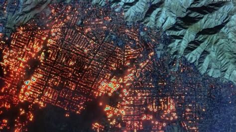 Los Angeles Wildfire Satellite Pictures Capture Before And After