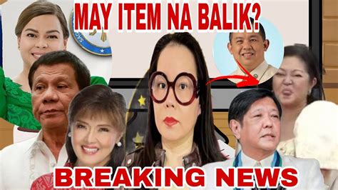 Hala Grabe Vp Sarah Duterte Sen Imee Marcos May Item Na Balak Si