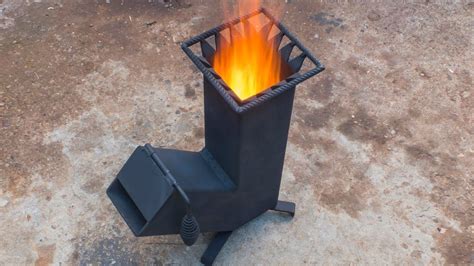 Homemade Wood Burning Rocket Stove Youtube Diy Wood Stove Rocket