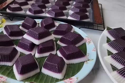 Mantap Resep Kue Talam Ubi Ungu Manis Dan Gurih Gampang Banget Cara