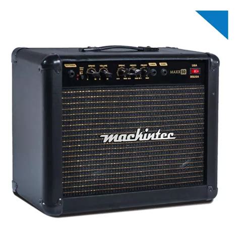 Amplificador Mackintec Maxx 50 Guitarra Violão Caixa 50w Rms Cor Preto