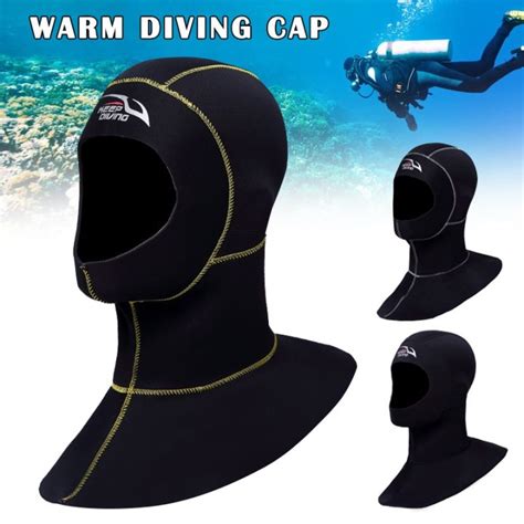 ⚘3mm Neoprene Diving Cap Scuba Diving Head Neck Cover Swim Wetsuit Hat For Snorkeling Freediving