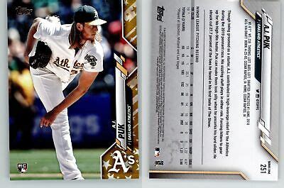 A J Puk Topps Gold Star Oakland Athletics Rc Rookie Ebay