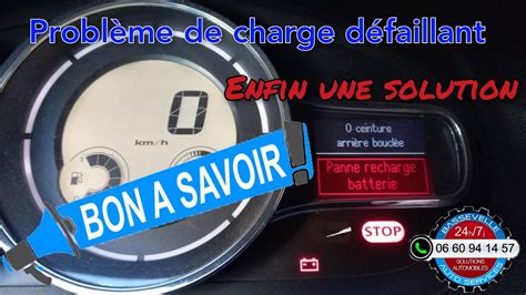 Syst Me De Charge D Faillant Sur Renault M Gane Dci Avec Voyant Au