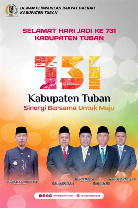 Dprd Kabupaten Tuban Mengucapkan Selamat Hari Jadi Ke Kabupaten