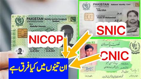 What Is Difference Between CNIC And NICOP What Is NICOP What