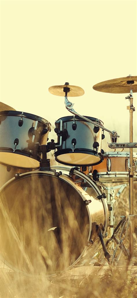 IPhone Drums, Instrument, Grass - Drums iPhone - - HD phone wallpaper ...