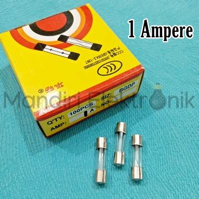 Jual Fuse Sekring Kaca Tabung Kecil Ampere Fuse Ampere Kab