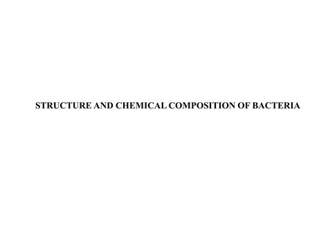 Bacteria Structure Pptx