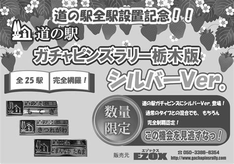 栃木版 ガチャピンズラリー ｜ 道の駅 ガチャピンズラリー｜ 道の駅ピンズをあつめてまわろう