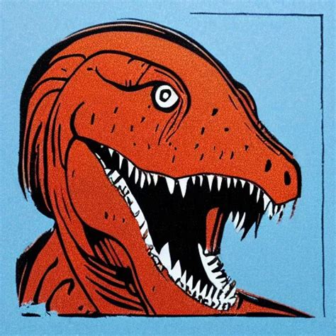 Linocut Of A T Rex Stable Diffusion Openart