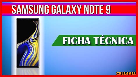 Samsung Galaxy Note Ficha T Cnica Youtube