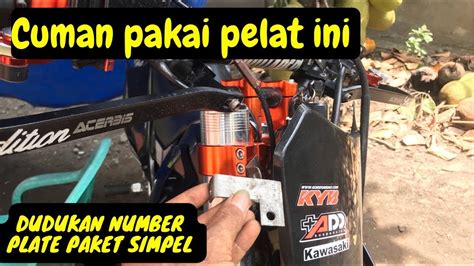 Pasang Number Plate Crf Di Usd Real Jump Expedition Supermoto Klx