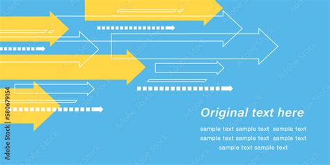 スピード感のある矢印 キービジュアルや背景素材に Stock Vector Adobe Stock