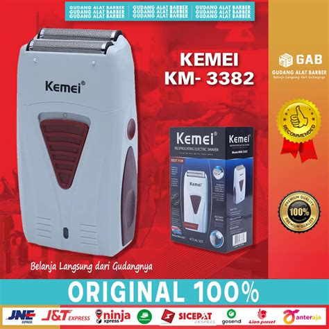 Jual Shaver Kemei KM 3382 Alat Cukur Pangkas Rambut Kumis Jenggot