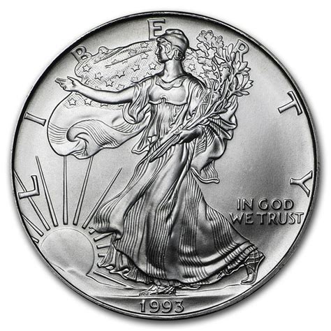 Estados Unidos Dolar Eagle Liberty Moneda De Plata Pura Sc