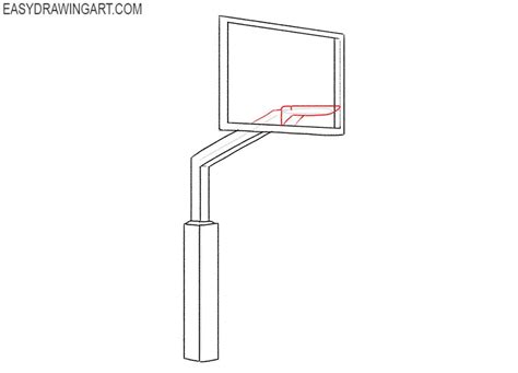 How To Draw A Basketball Hoop Easy Drawing Art