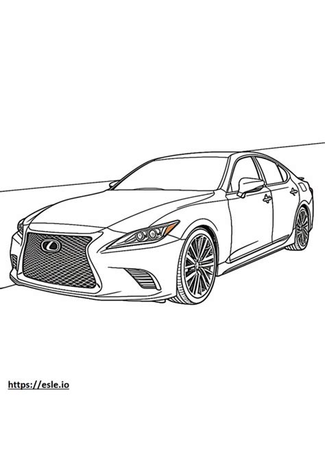 Lexus Is 350 Awd 2024 Coloring Page