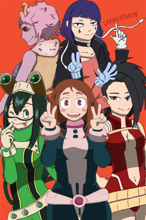 The Girls Of Class 1 A [boku No Hero Academia] By Laragatari On Deviantart