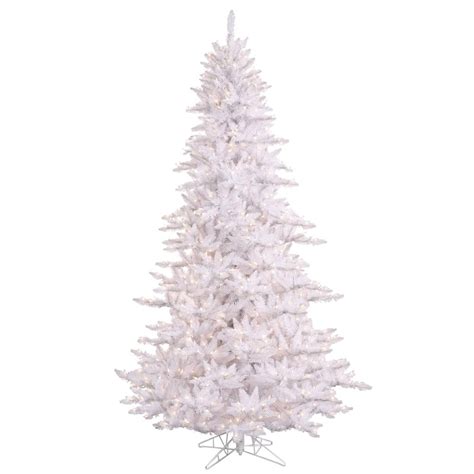 Vickerman 430378 - 5.5' x 42" White Slim Fir Tree with 400 Warm White ...