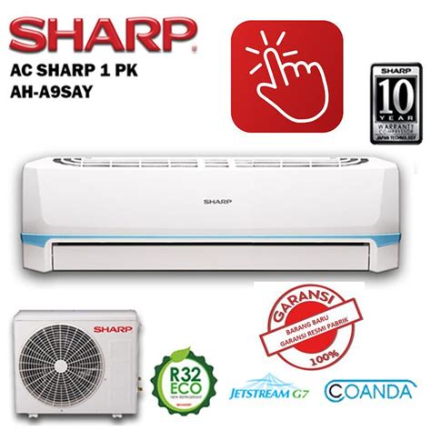 Jual SHARP AC 1 PK AH A9SAY Jetstream Series R32 IN OUTDOOR ONLY