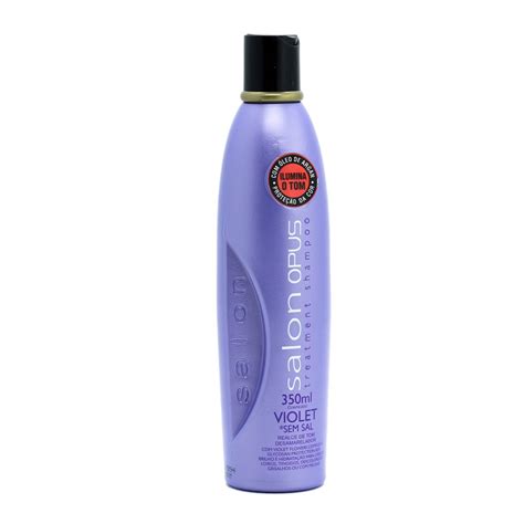 Shampoo Salon Opus Desamarelador Violet 350ml Casa Vieira