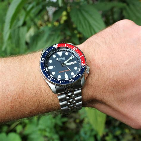 Seiko Skx009k2 Automatic Pepsi Bezel Blue Dial Stainless Steel Men Divers Watch 751744816197 Ebay