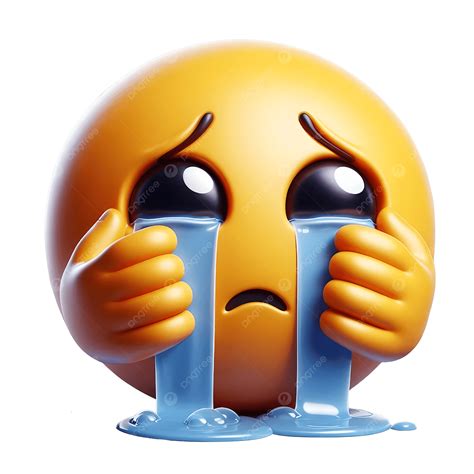 Crying Face Emoji, Emoji, Crying PNG Transparent Image and Clipart for