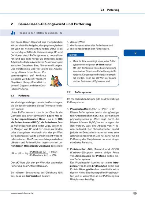 Pdf S Ure Basen Gleichgewicht Und Pufferung Medi