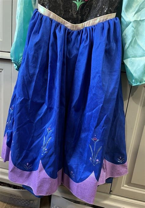 Disney Store Anna Dress Costume Elsa Sister Frozen Ha Gem