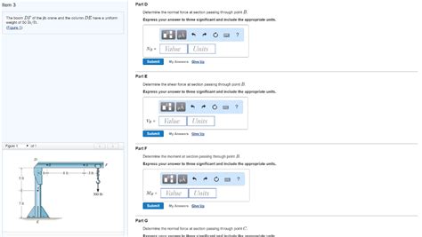 Solved Item Part A The Boom Df Of The Jib Crane And The Chegg