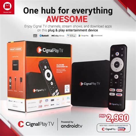 Cignal Play Tv Box Android Shopee Philippines