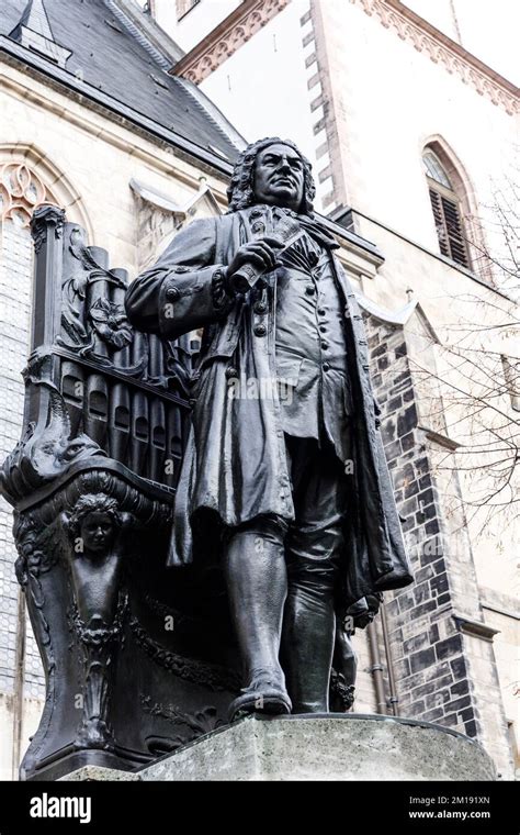 Leipzig Germany Monument Of The Famous Composer Johann