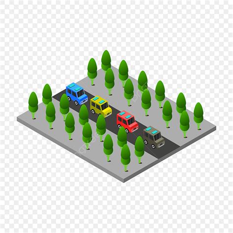 Isometric Road Work Vector Art PNG Isometric Road In Vector And